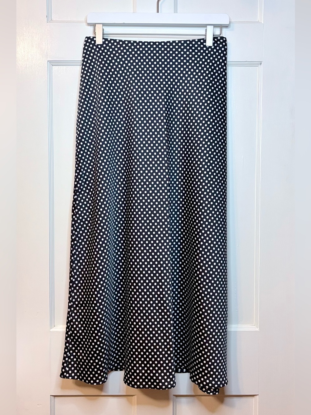 J.Crew Gwyneth Polka Dot Midi Slip Skirt